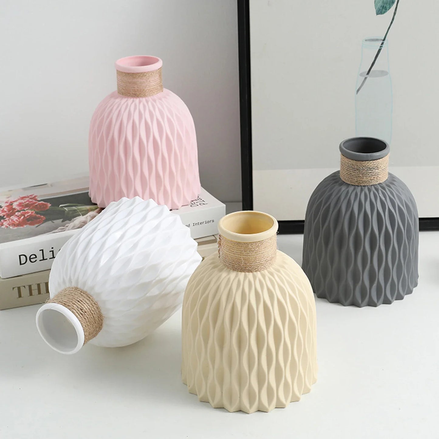 Aleah Modern Imitation Ceramic Flower Vase: Effortless Elegance