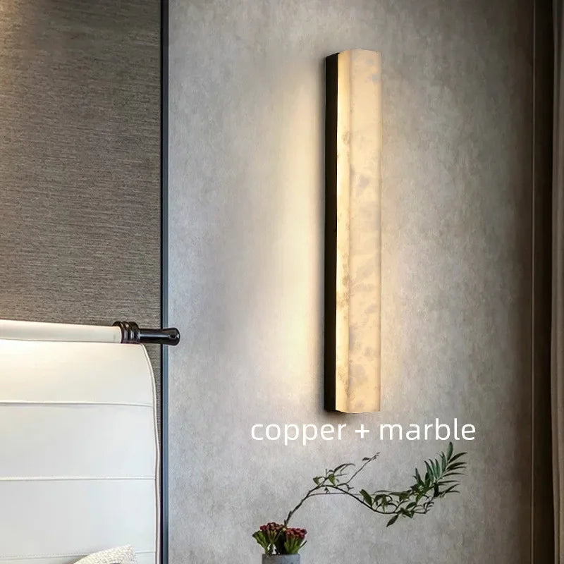 Home Deco Marble Copper Body Wall Lamp