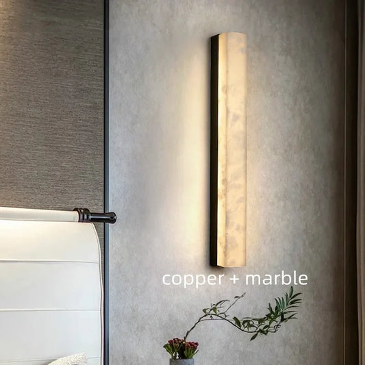 Home Deco Marble Copper Body Wall Lamp