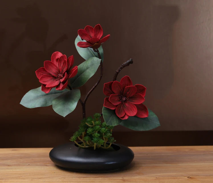 Ensemble de vases en céramique modernes Azariah Magnolia
