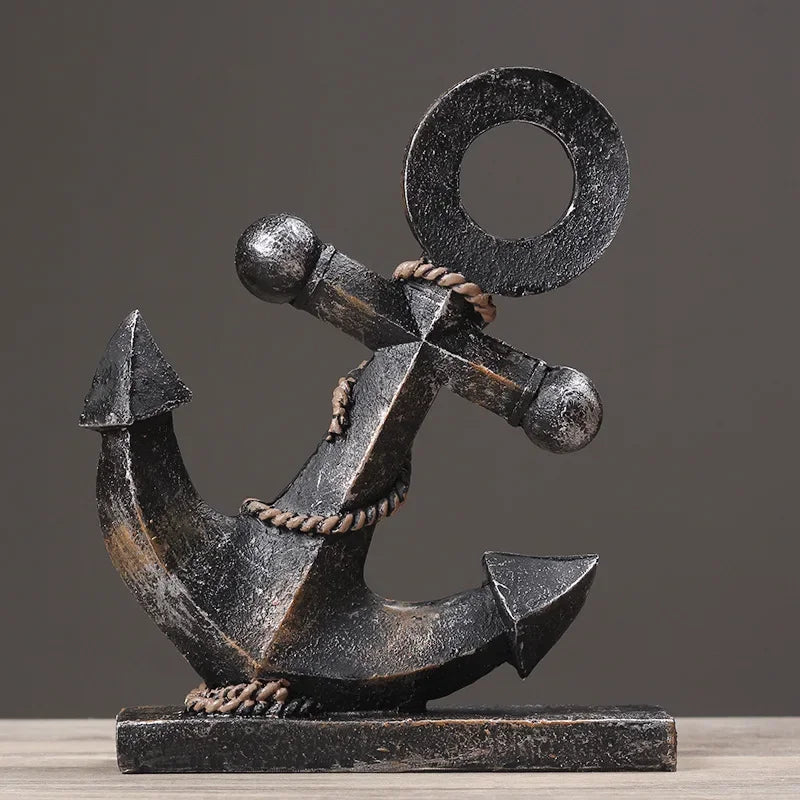 Madelynn Vintage Resin Boat Anchor Model