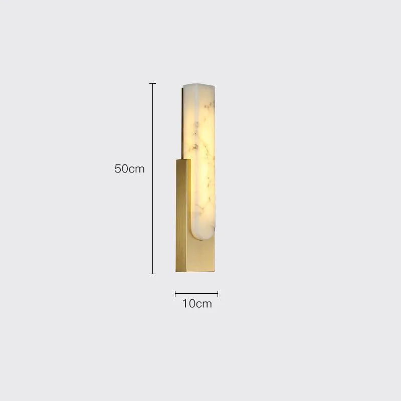 Home Deco Spanish Simulation Marble Wall Lamp