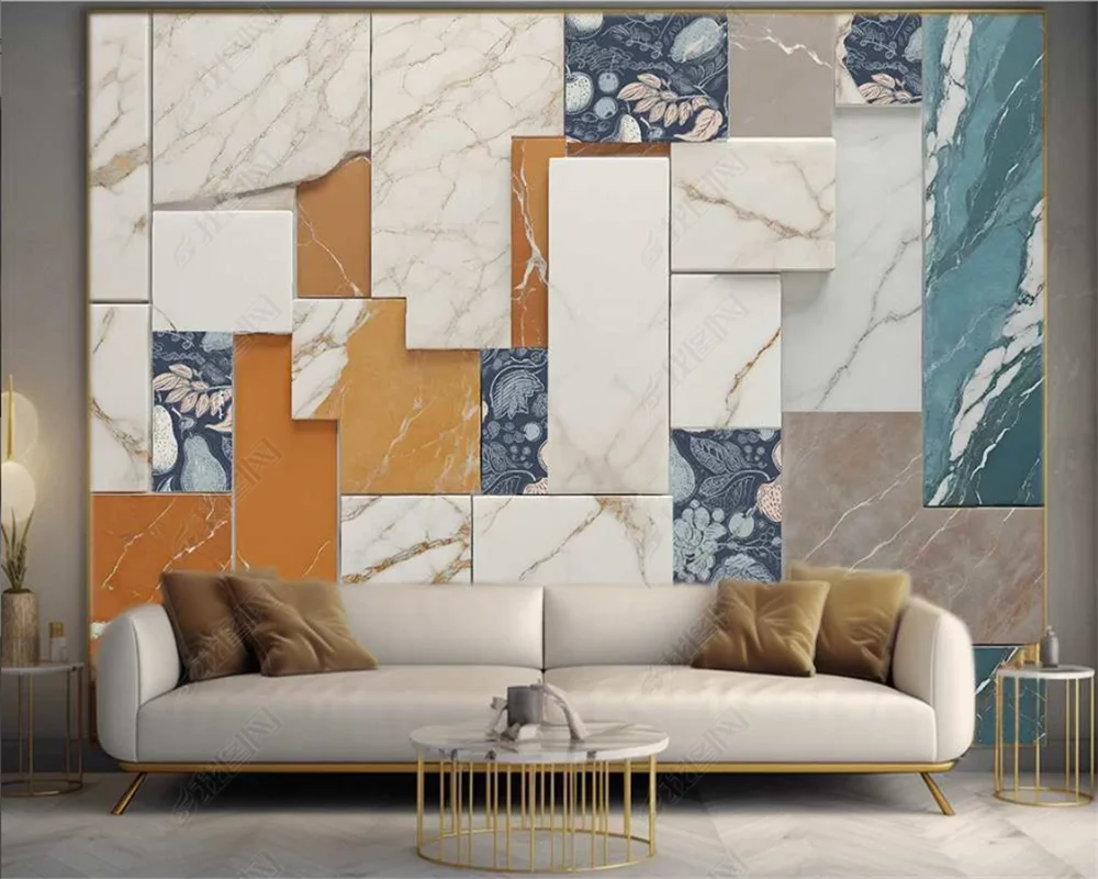 Ella's Customized Modern Chinese Abstract Art Wallpaper: Elevate Your Home Decor