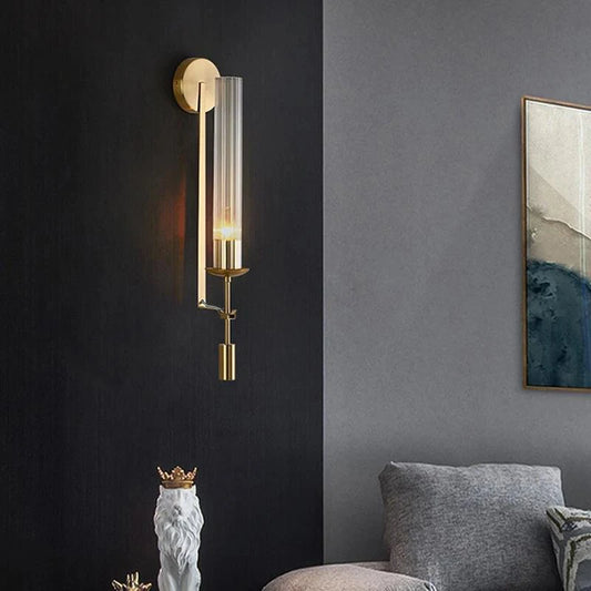 Home Deco Post Modern Retro Glass Wall Lamp