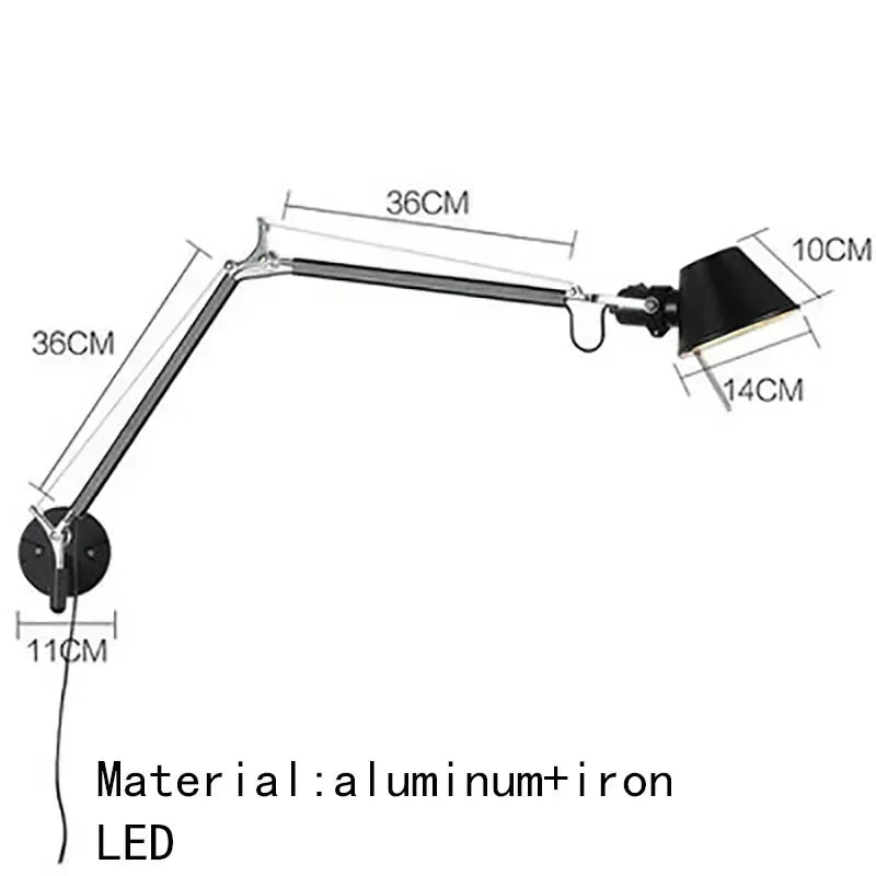 Home Deco Italian Long Arm LED Wall Lamp