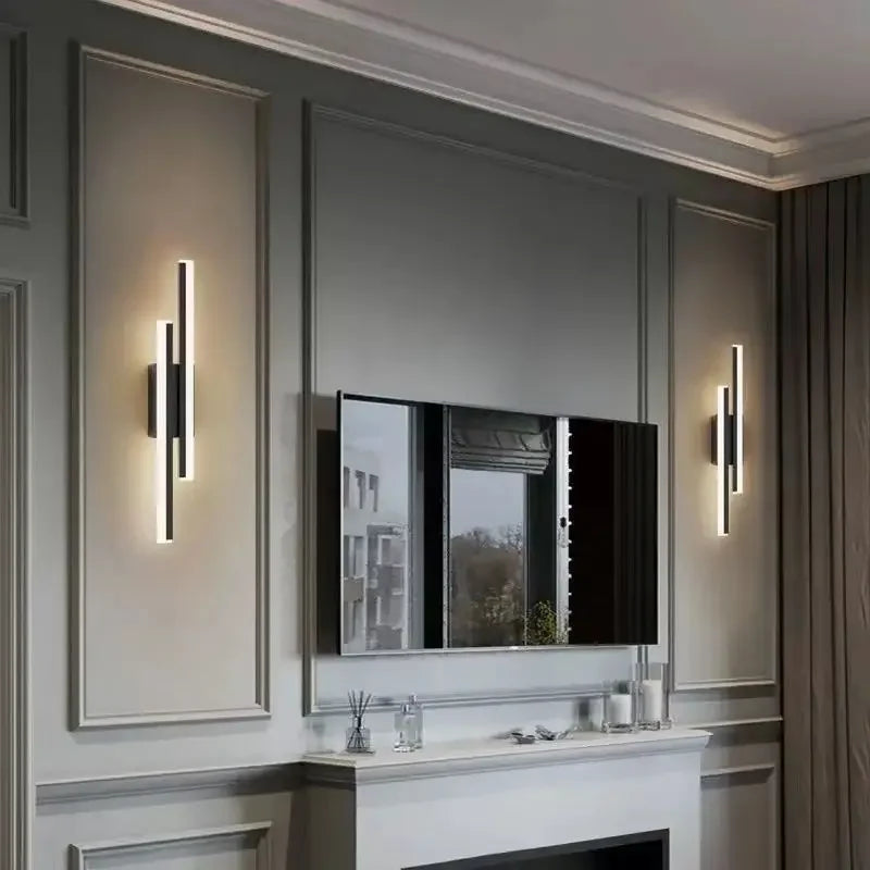 Home Deco Copper Line Acrylic Wall Lamp