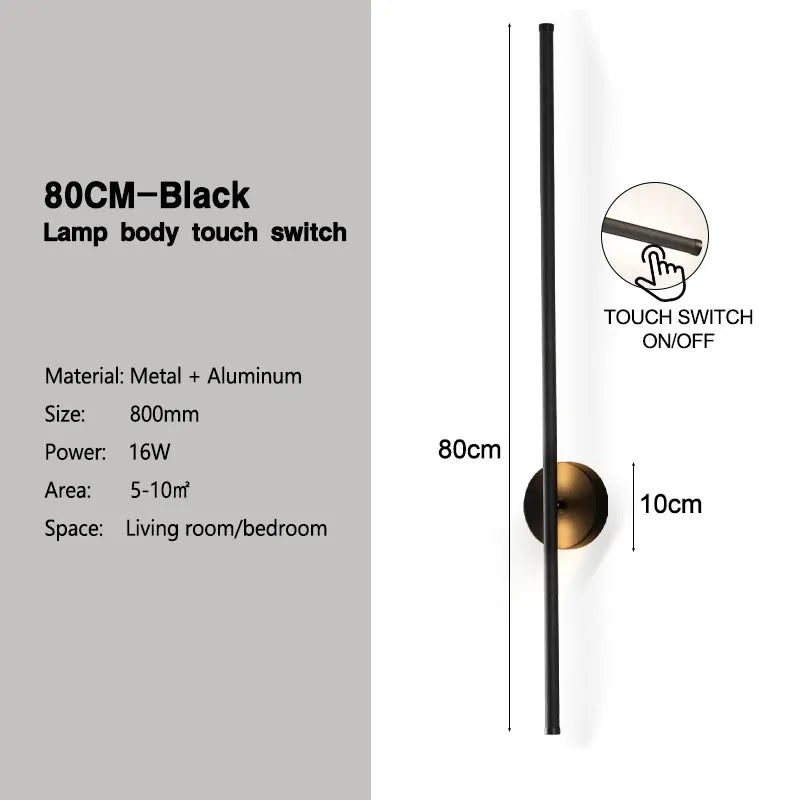 Home Deco Rotatable Dimmable LED Wall Lamp