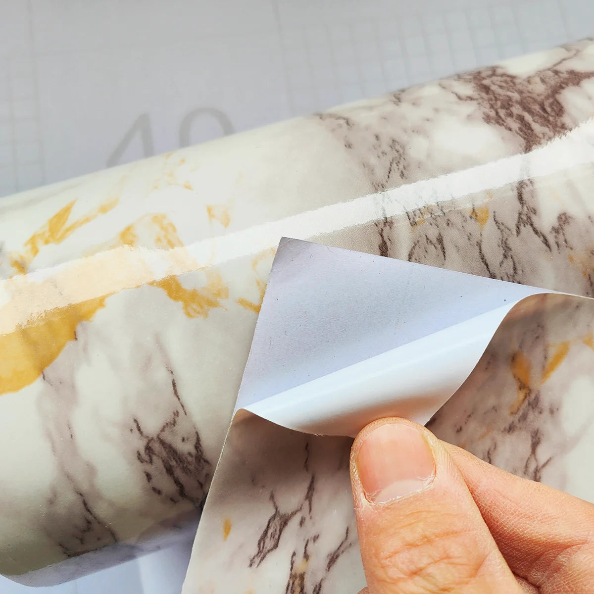 Kinsley's 6M Vinyl Oil Proof Marble Wallpaper