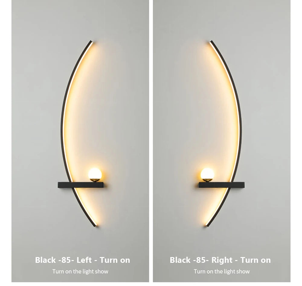 Home Deco Modern LED Moon Wall Lamp