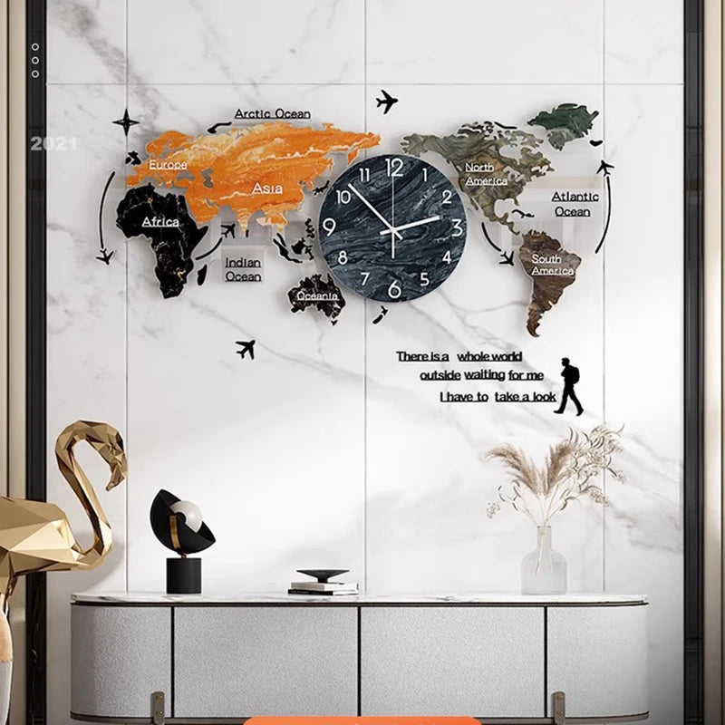 Daphne Luxury LED Wall Clock – Futuristic Xenomorph-Inspired Interior Accent