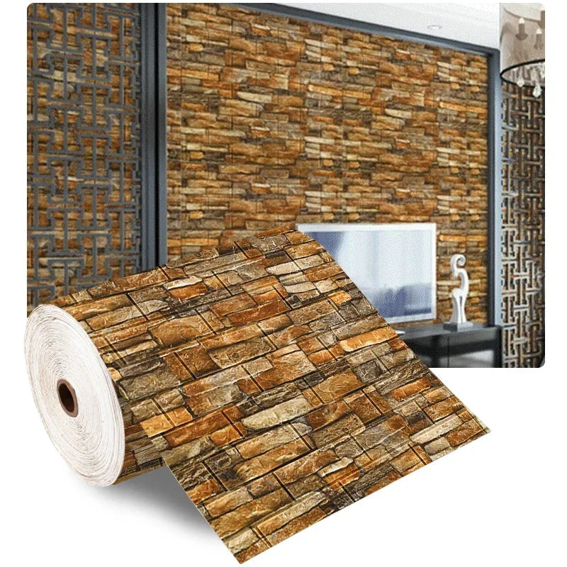 Ella's Retro 3D Wall Sticker Rolls