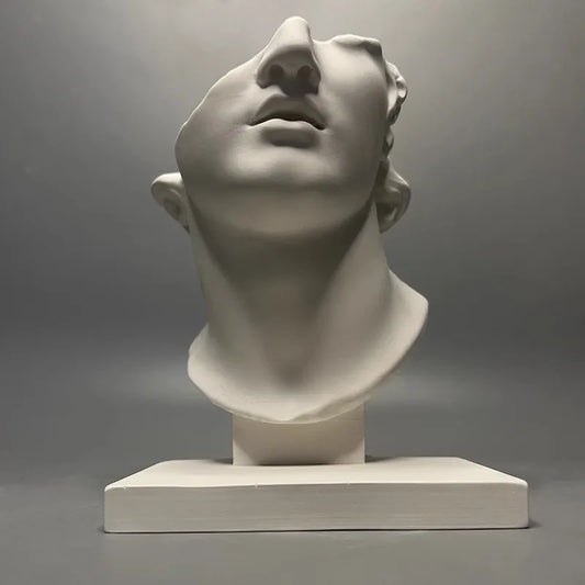 Sculpture romaine rétro en plâtre de style nordique d'Elena