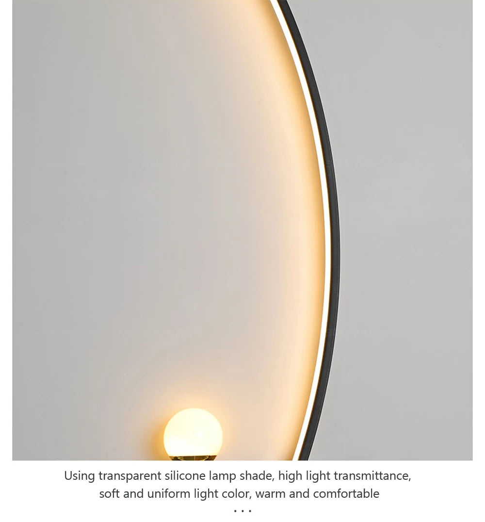 Home Deco Modern LED Moon Wall Lamp
