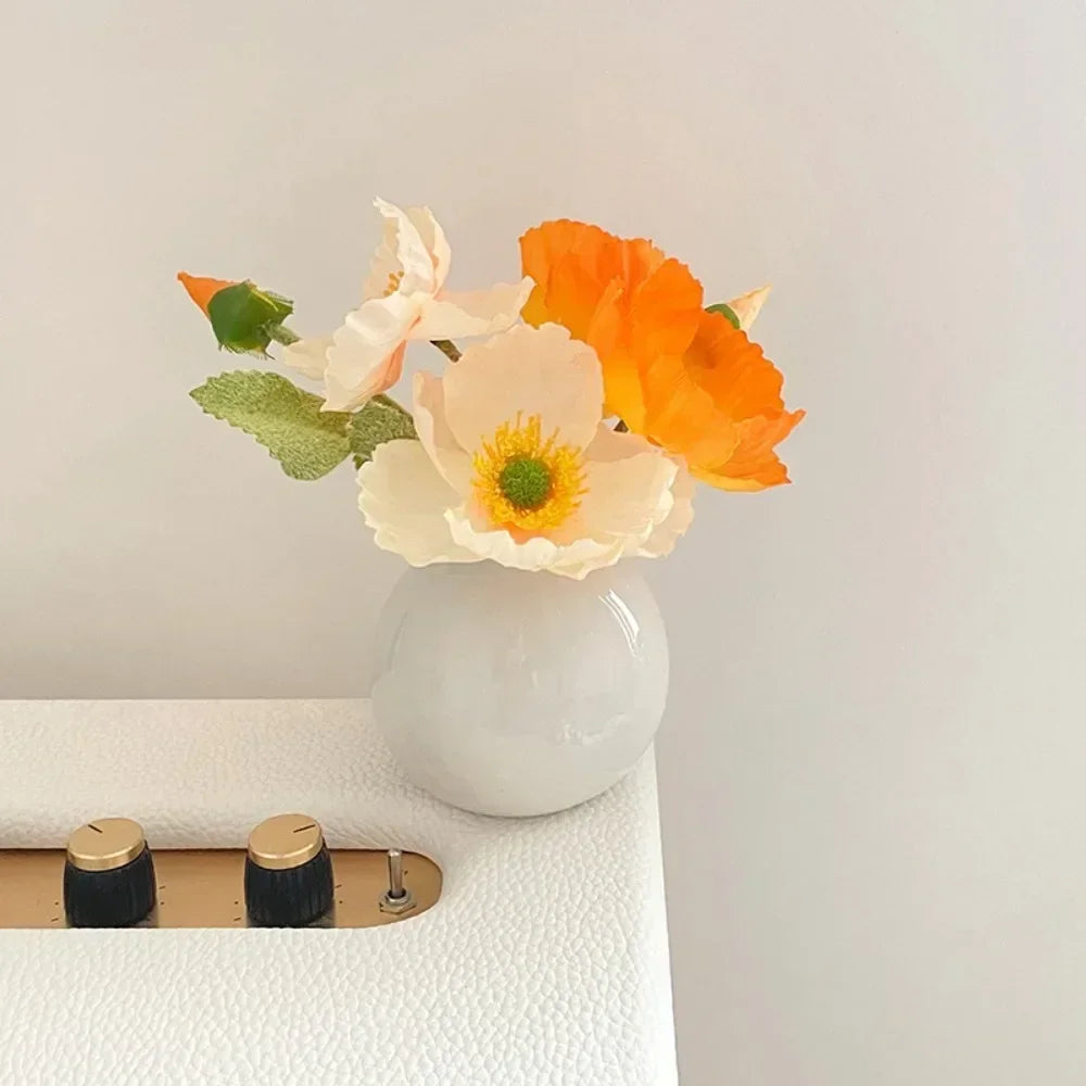 Louise, Colorful Ceramics Flower Vase: Charming Home Decor Addition