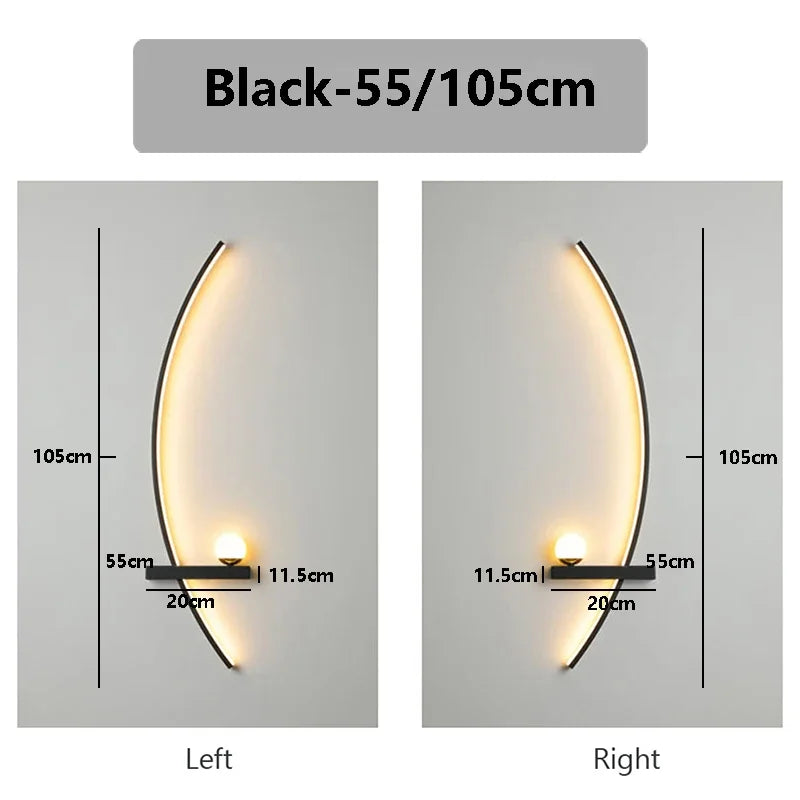 Home Deco Modern LED Moon Wall Lamp