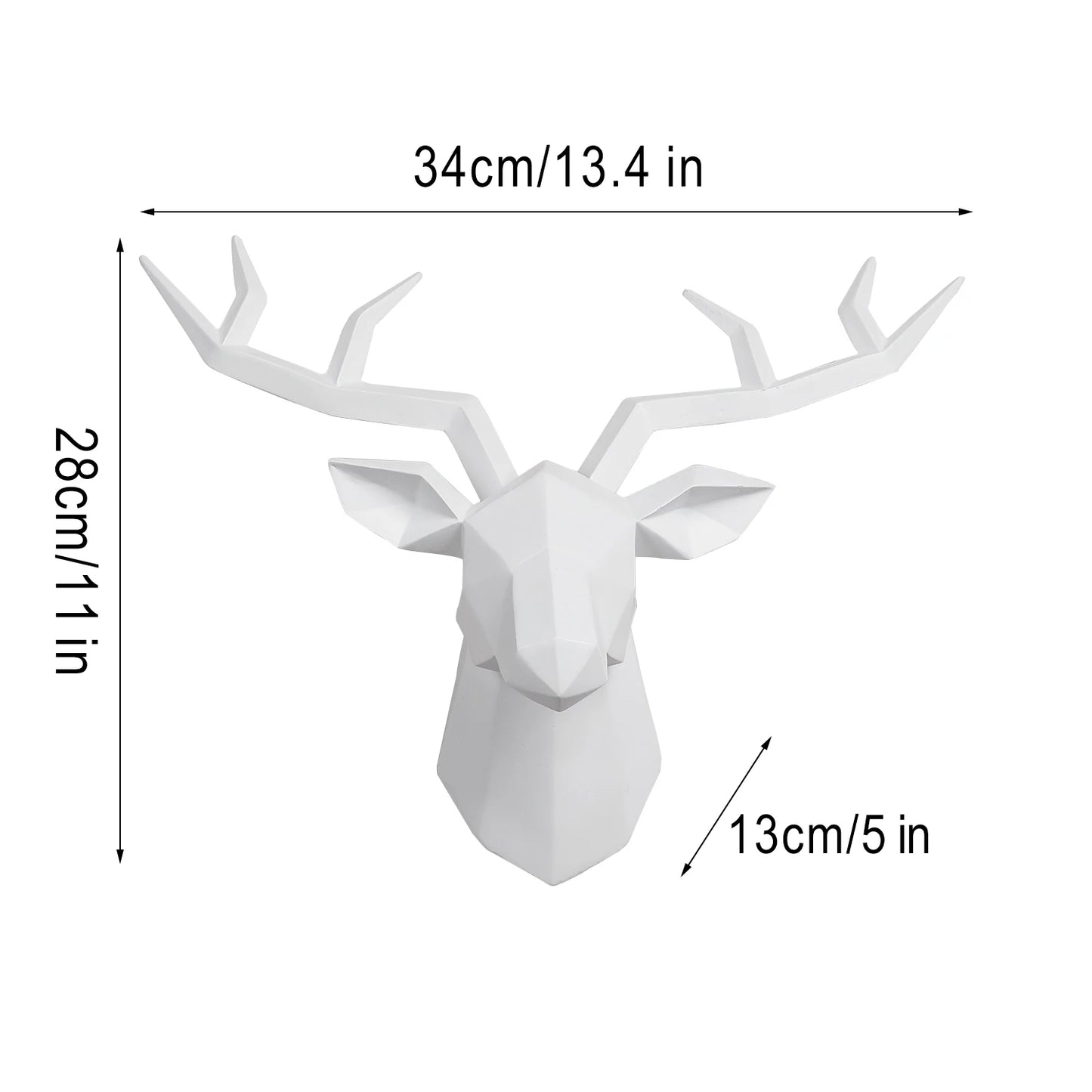Genesis's Deer Head Sculpture Wall Hanging