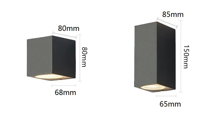 Home Deco Outdoor Waterproof LED Wall Lamp