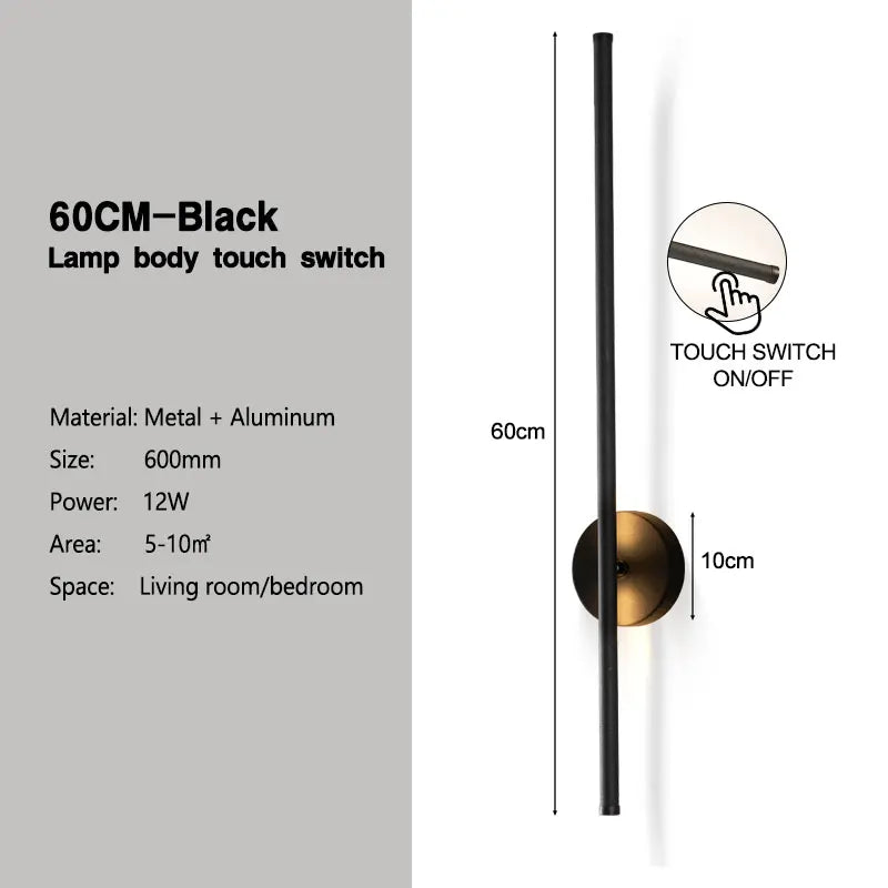 Home Deco Rotatable Dimmable LED Wall Lamp