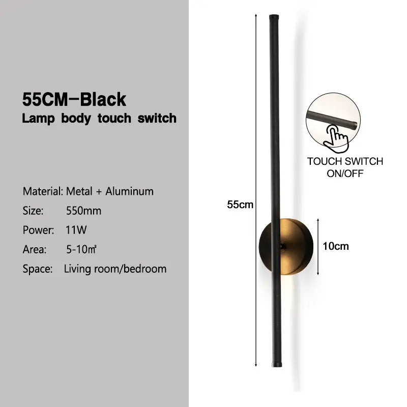 Home Deco Rotatable Dimmable LED Wall Lamp
