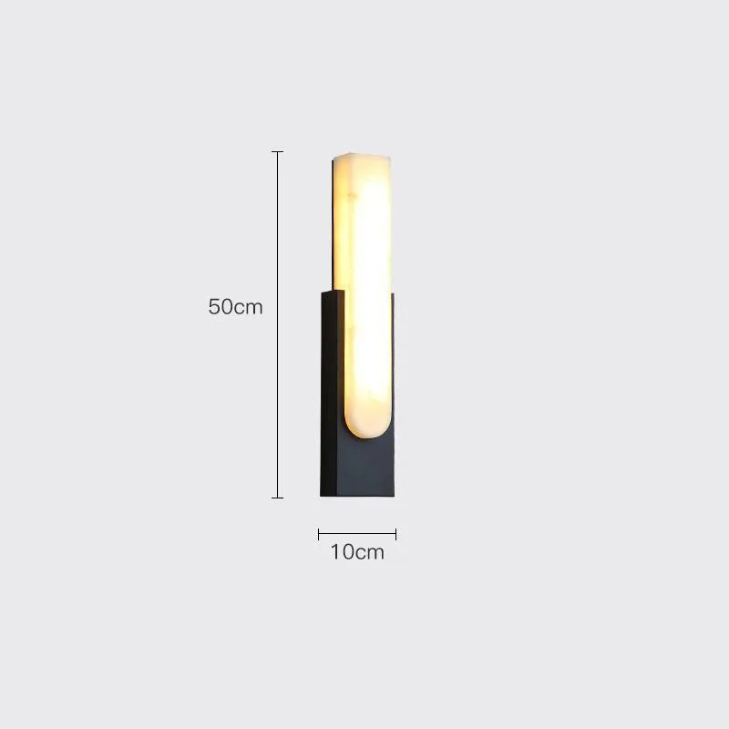 Home Deco Spanish Simulation Marble Wall Lamp