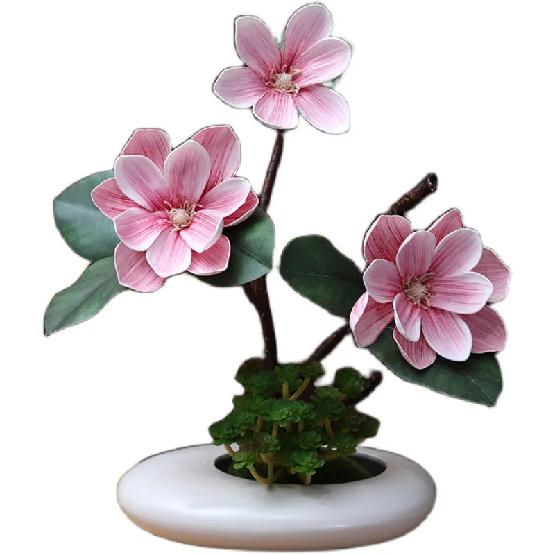 Ensemble de vases en céramique modernes Azariah Magnolia