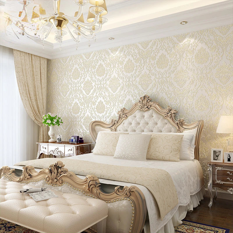 Papier peint floral 3D rose d'Aria : transformez la chambre de votre fille avec style