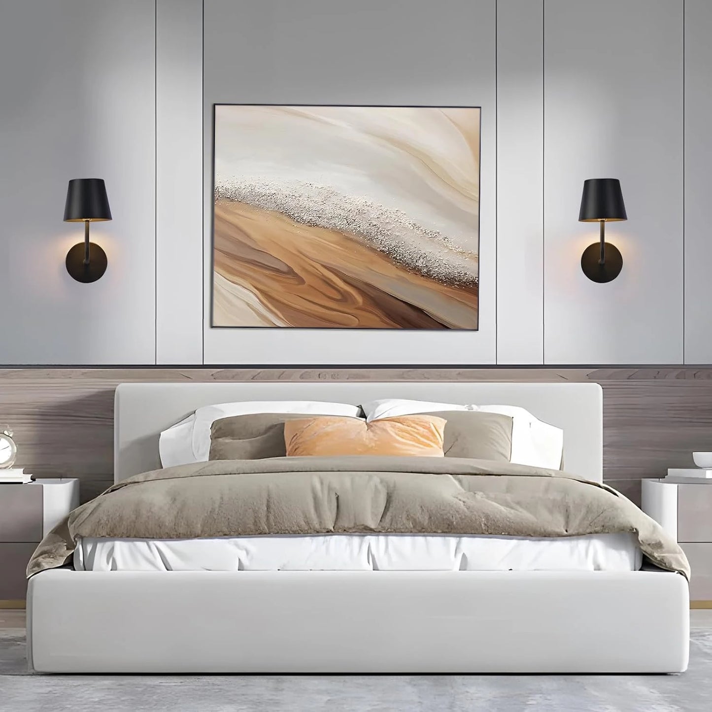 Home Deco USB Rechargeable LED Wall Lamp