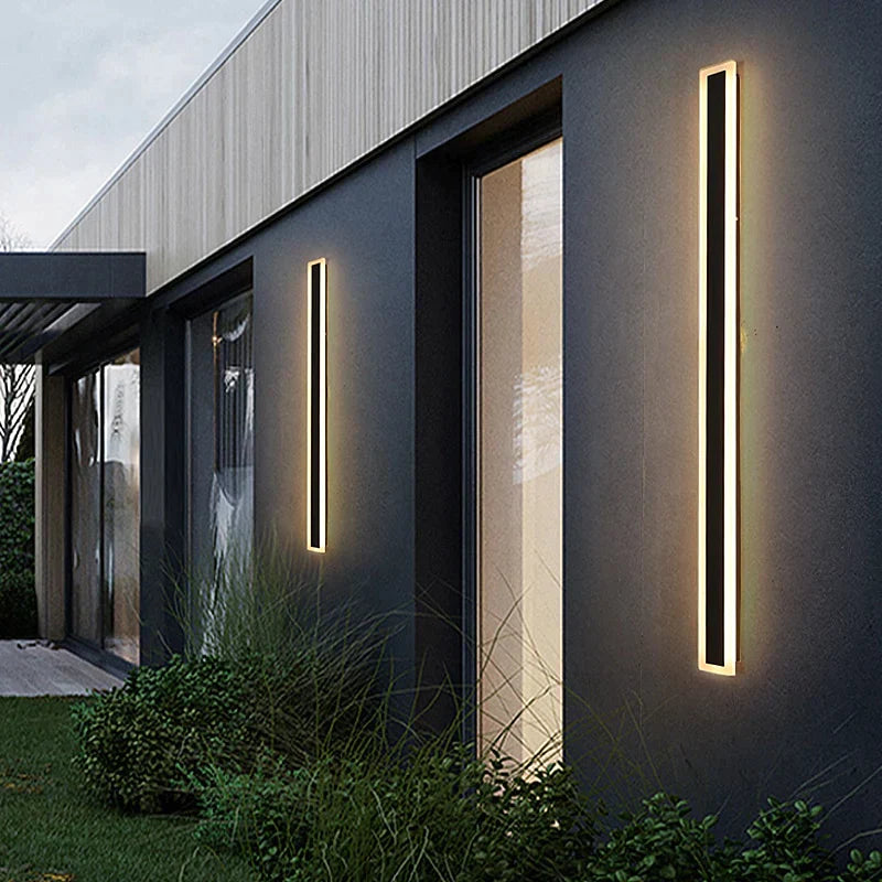 Tall Outdoor Waterproof LED Wall Lamp – Dimmable IP65 Aluminum Sconce