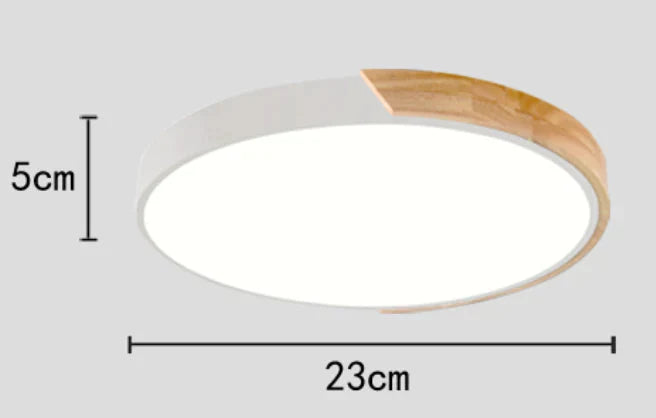 Allison - Nordic Wood led Ceiling Lights Modern Colorful Bedroom Ceiling Lamps Round thin plafondlamp Lighting lamparas de techo 30cm 40cm