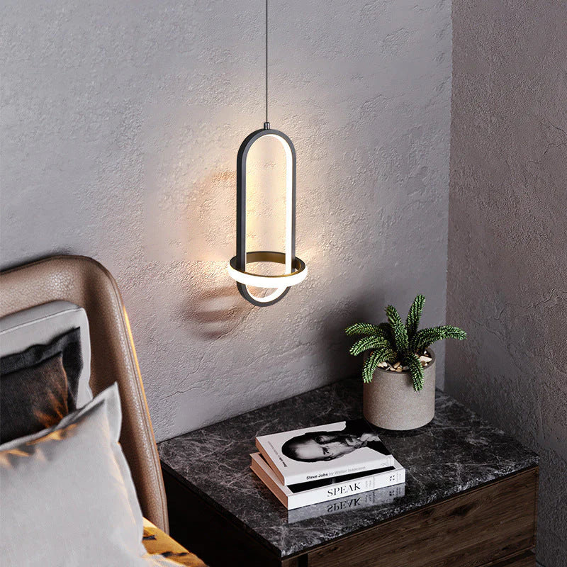 Lustre de chevet Lampe d'ambiance moderne simple et longue