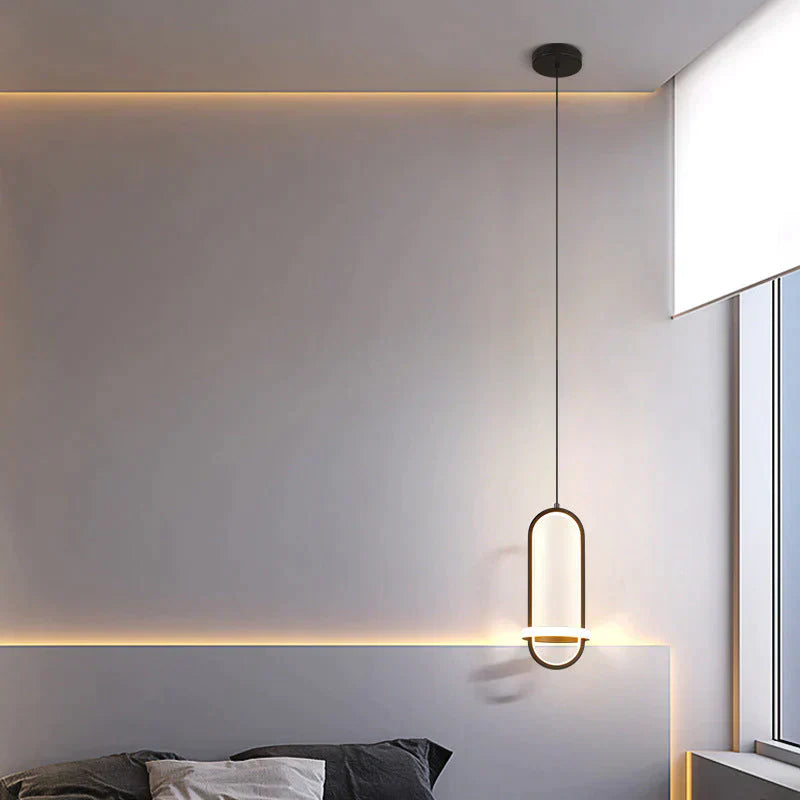 Lustre de chevet Lampe d'ambiance moderne simple et longue