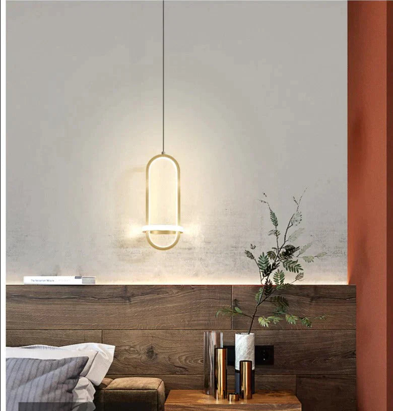 Lustre de chevet Lampe d'ambiance moderne simple et longue