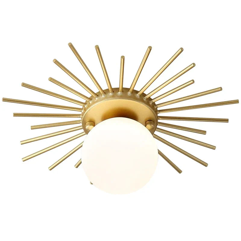Corridor lights aisle lights creative nordic minimalist modern balcony lights all copper crystal ceiling lights home lights porc