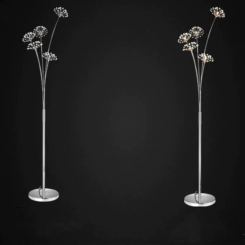 Dandelion Floor Lamp Ins Wind Minimalist Vertical Personality Living Room Bedroom Crystal Decorative Platform Lamp