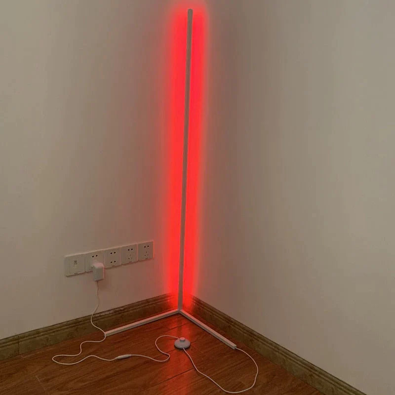 Dimming Black White Floor Lamp Modern Rgb Remote Led Lamps Standing Simple Corner Standing Light