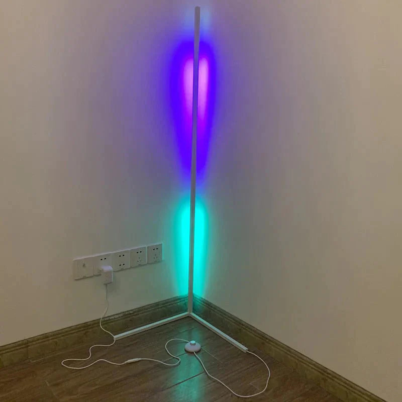 Dimming Black White Floor Lamp Modern RGB Remote LED Floor Lamps Standing Lamp simple corner standing Lamp corner light dropship