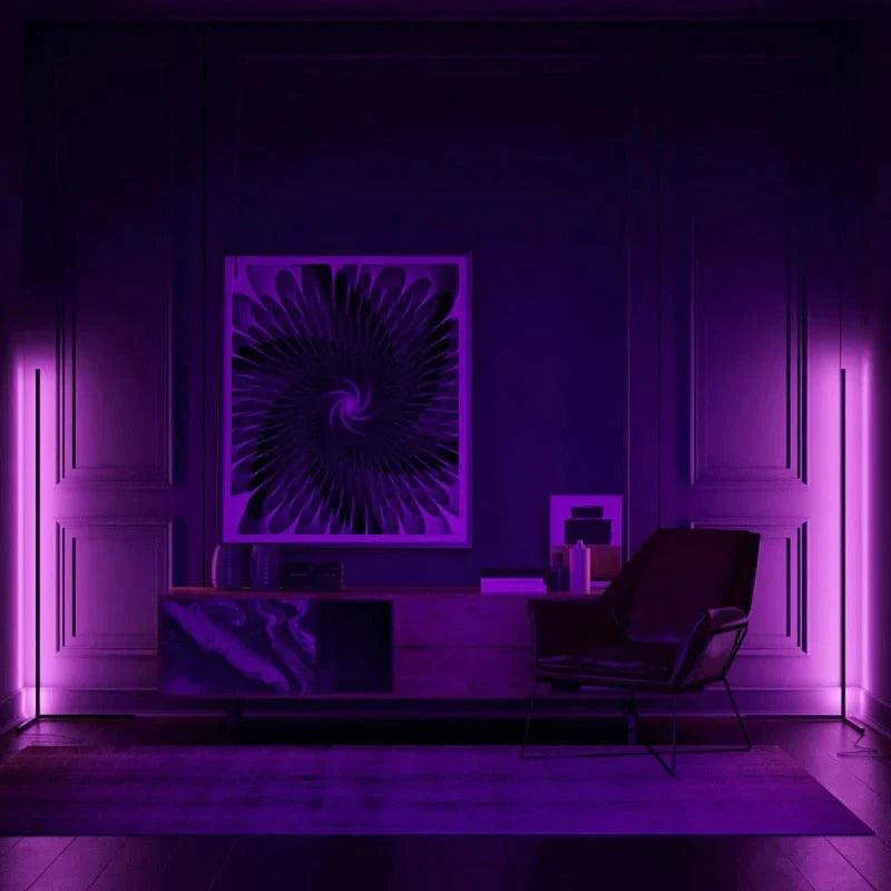 Dimming Black White Floor Lamp Modern RGB Remote LED Floor Lamps Standing Lamp simple corner standing Lamp corner light dropship