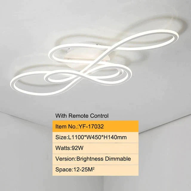 Plafonniers à LED modernes à double lueur pour salon chambre à coucher Lamparas De Techo Plafonniers à intensité variable Luminaires