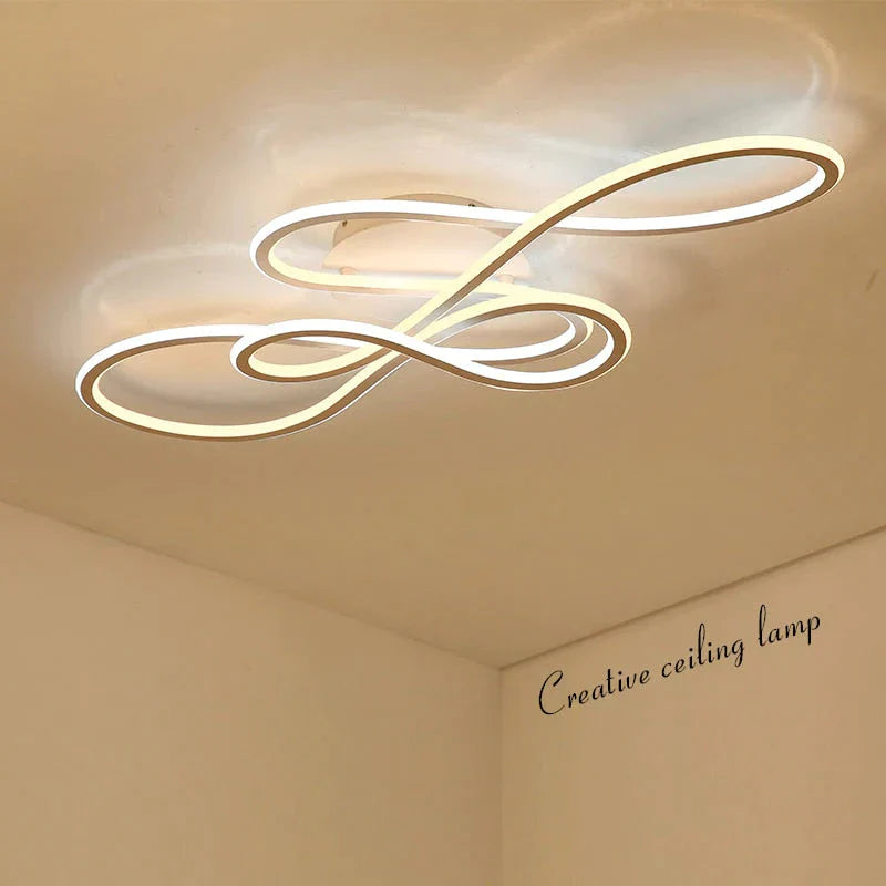 Plafonniers à LED modernes à double lueur pour salon chambre à coucher Lamparas De Techo Plafonniers à intensité variable Luminaires