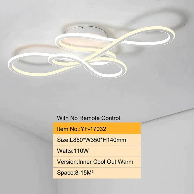 Plafonniers à LED modernes à double lueur pour salon chambre à coucher Lamparas De Techo Plafonniers à intensité variable Luminaires