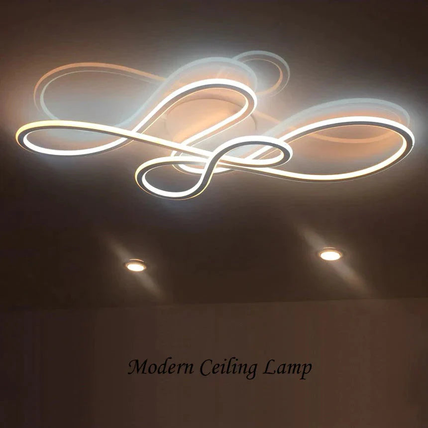 Plafonniers à LED modernes à double lueur pour salon chambre à coucher Lamparas De Techo Plafonniers à intensité variable Luminaires