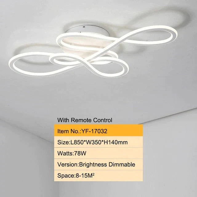 Plafonniers à LED modernes à double lueur pour salon chambre à coucher Lamparas De Techo Plafonniers à intensité variable Luminaires