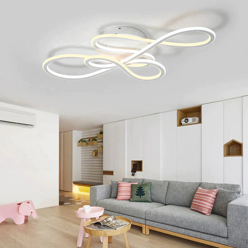 Plafonniers à LED modernes à double lueur pour salon chambre à coucher Lamparas De Techo Plafonniers à intensité variable Luminaires