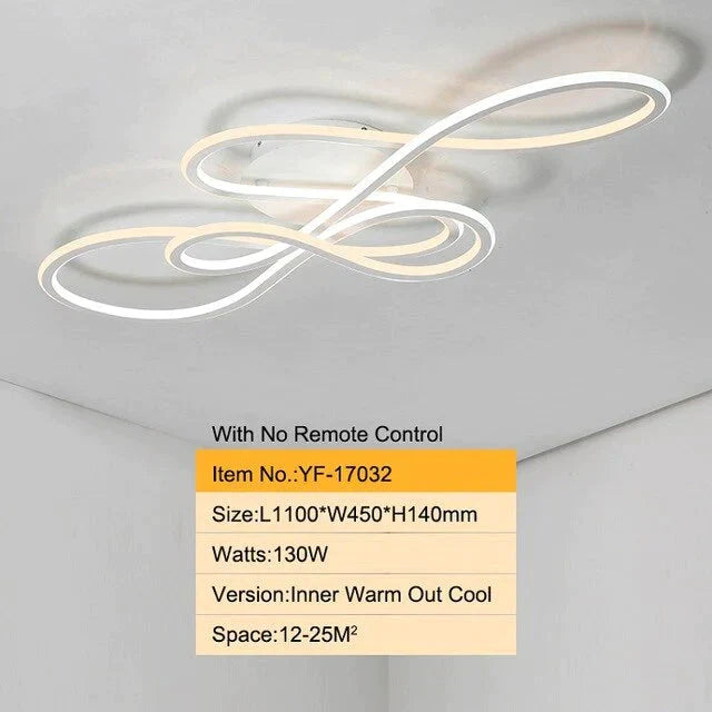 Plafonniers à LED modernes à double lueur pour salon chambre à coucher Lamparas De Techo Plafonniers à intensité variable Luminaires