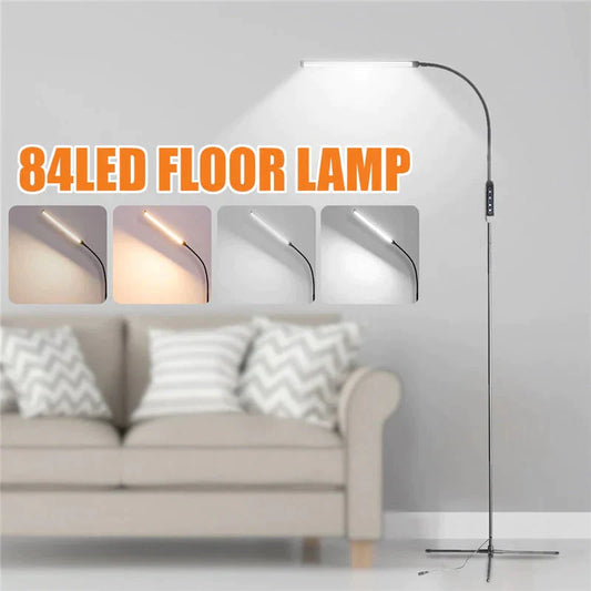 Lampe de sol à hauteur réglable avec prise UE/US pour lampe LED, pince, télécommande, lampe de bureau à intensité variable, trépied pour salle d'étude