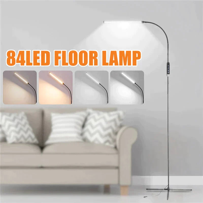 Eu/Us Plug Adjustable Height Floor Lamps For Led Light Clamp Remote Control Dimmable Reading Desktop