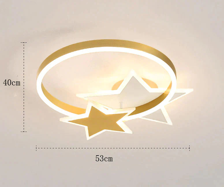 Plafonnier LED simple et créatif en cuivre