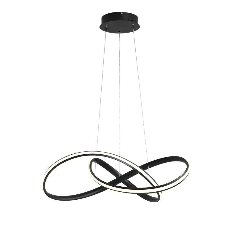 Lampes suspendues à LED pour magasin, bar, salle à manger, cuisine, chambre, corps en aluminium, télécommande, lampes suspendues blanches/noires, livraison gratuite