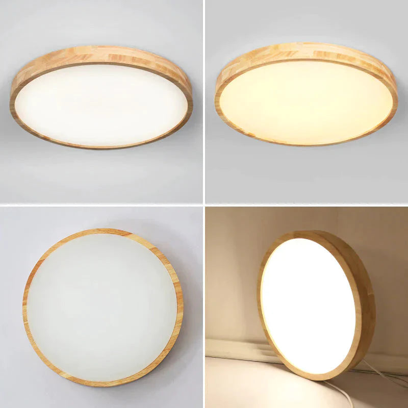 Helena- Plafonnier LED Moderne Lampe Panneau Salon Luminaire Rond Télécommande