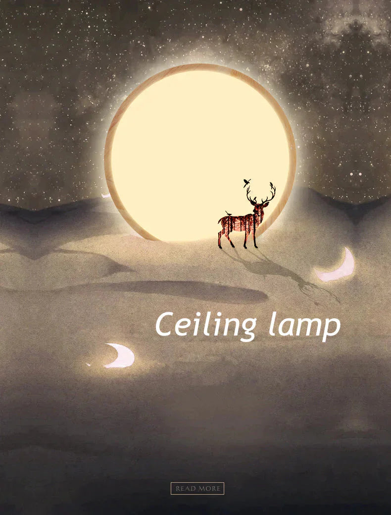 Helena- Plafonnier LED Moderne Lampe Panneau Salon Luminaire Rond Télécommande